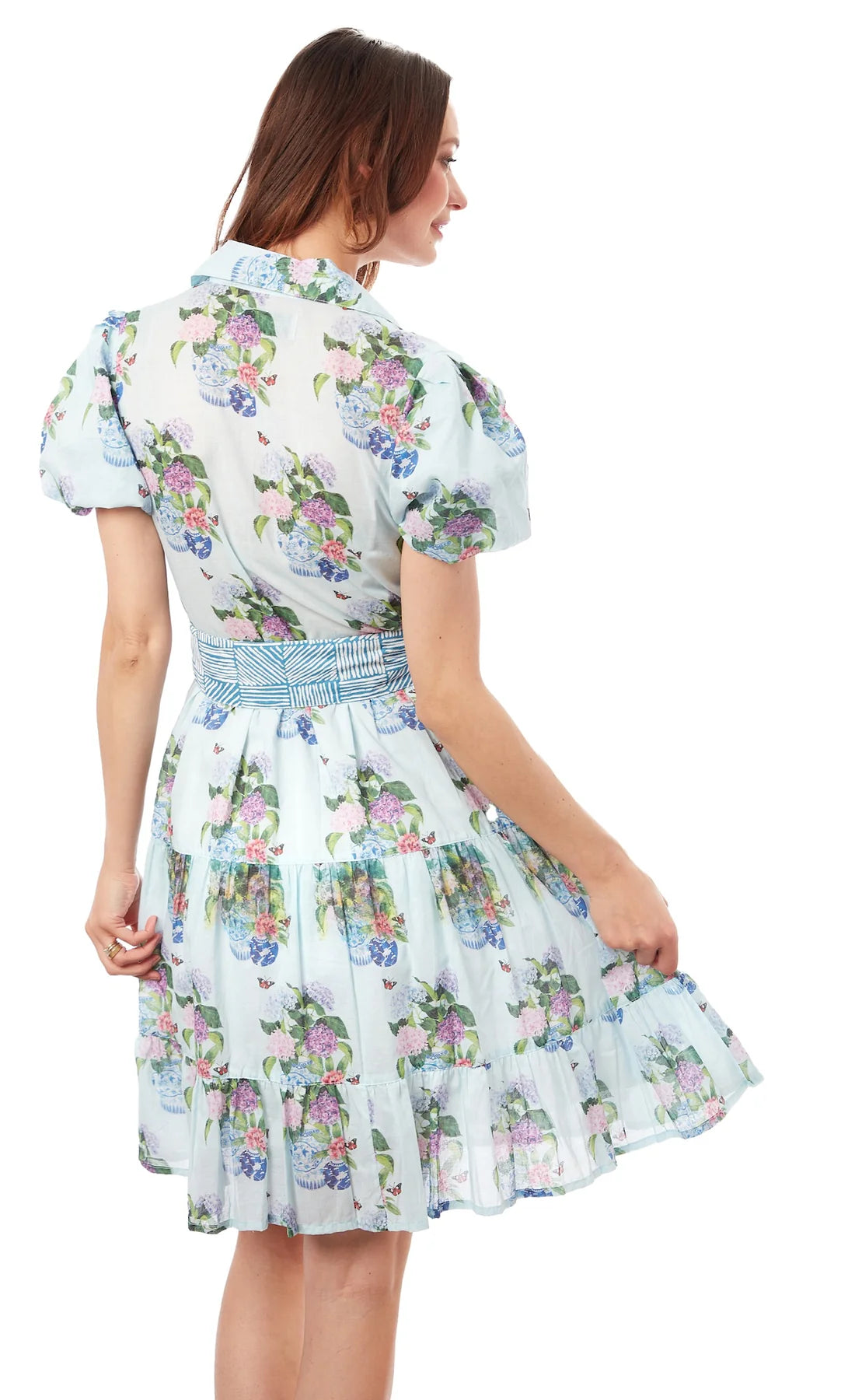 Dizzy Lizzie Litchfield Blu Hydrangeas Dress