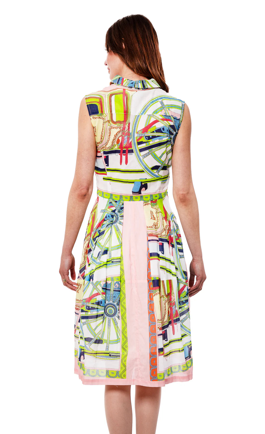 Dizzy Lizzie Sausalito Dress Pink Wheel
