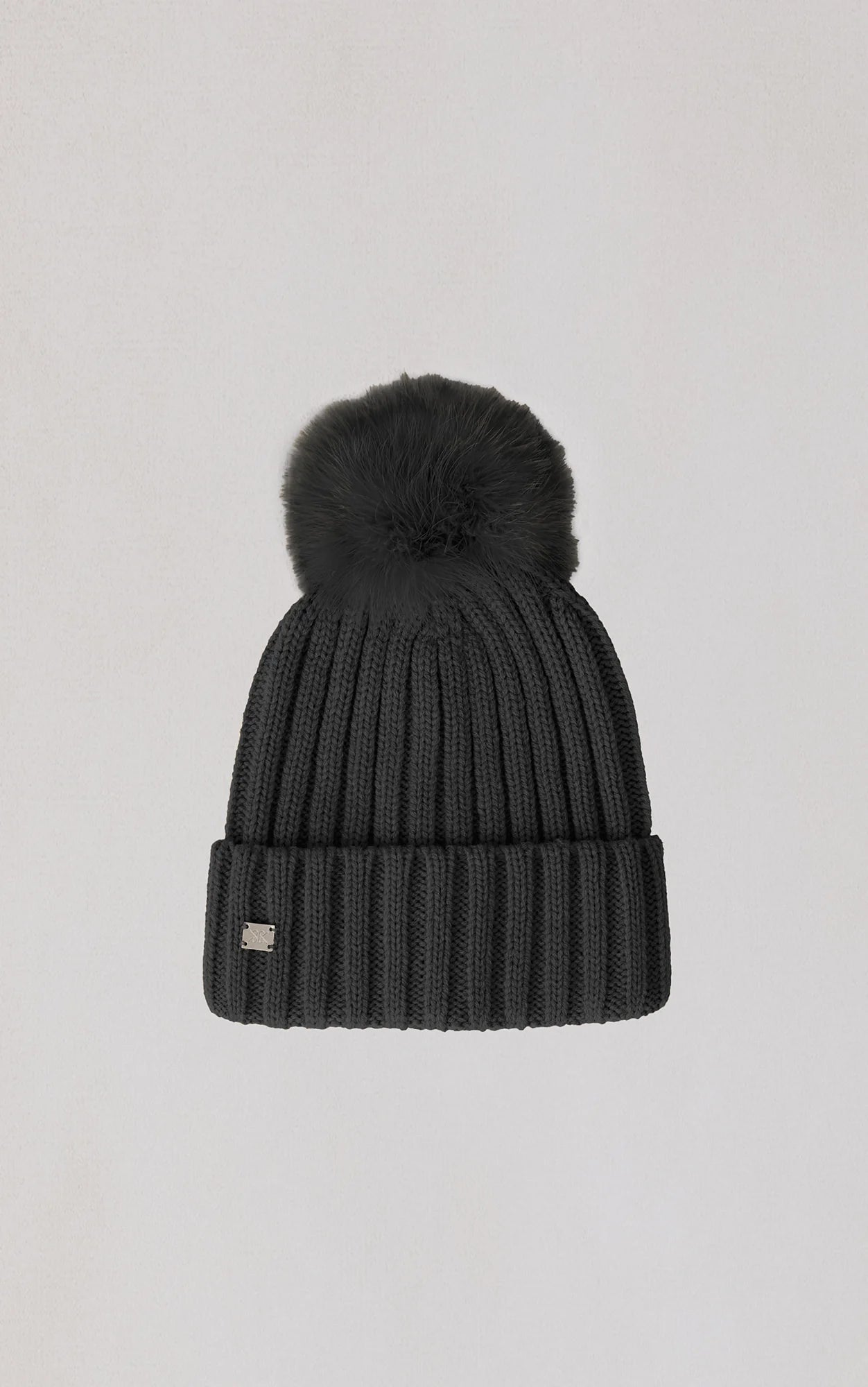 Soia & Kyo Amalie-TN Knit Pom Pom Hat Black