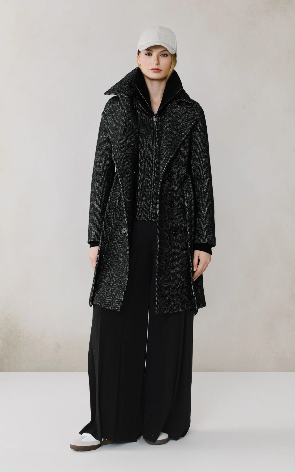 Soia & Kyo Fabianne-H Wool Coat Black