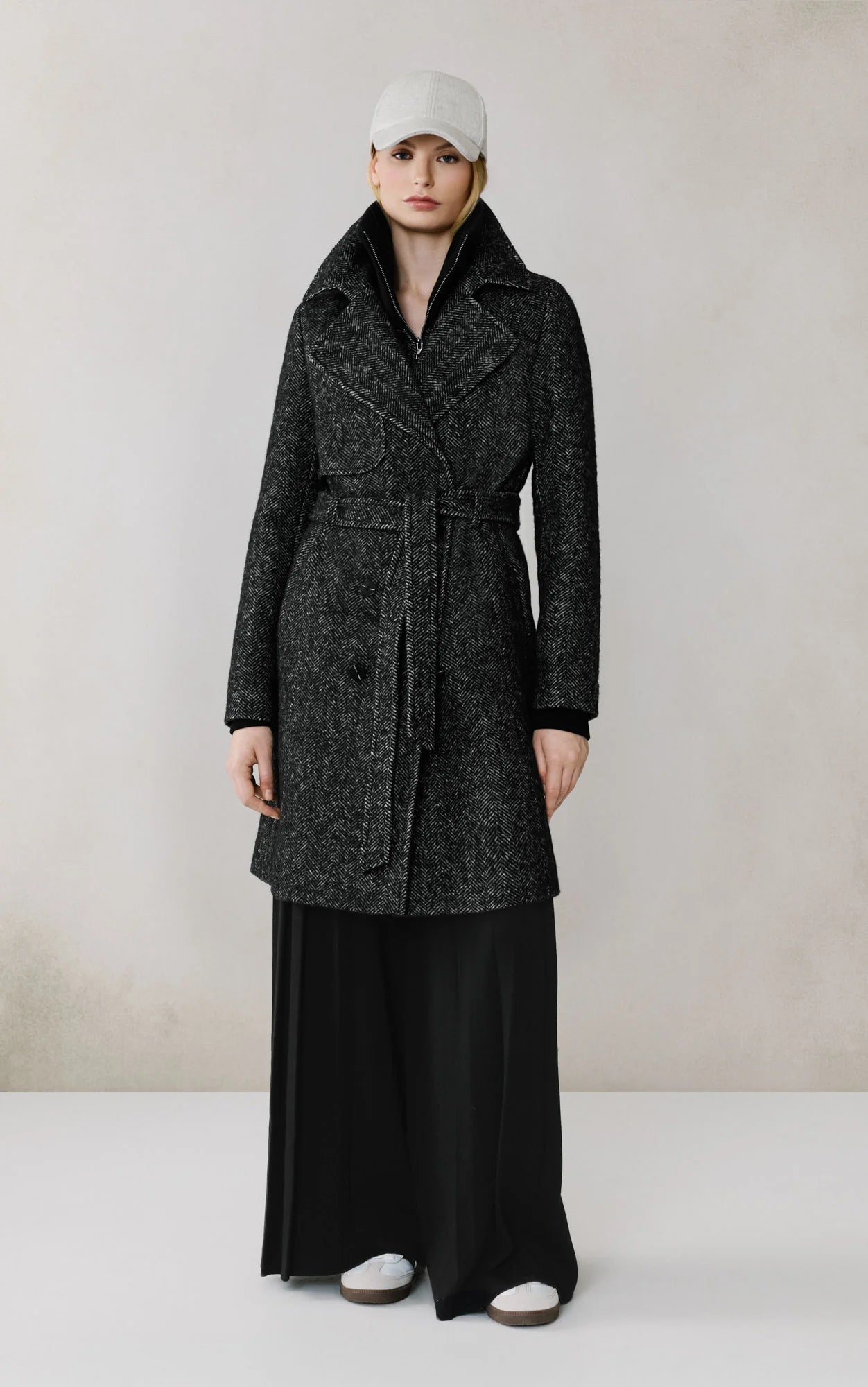 Soia & Kyo Fabianne-H Wool Coat Black