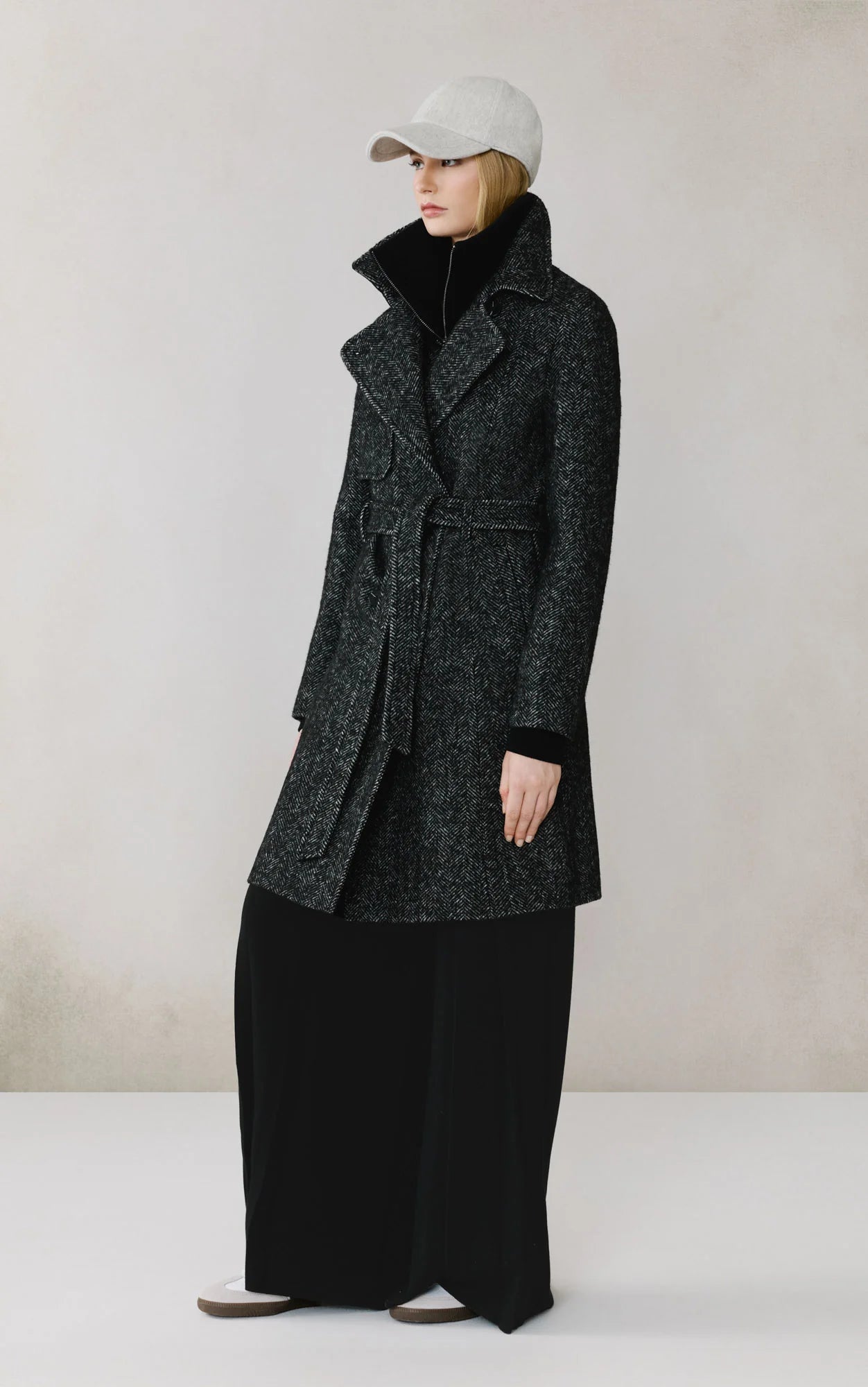 Soia & Kyo Fabianne-H Wool Coat Black