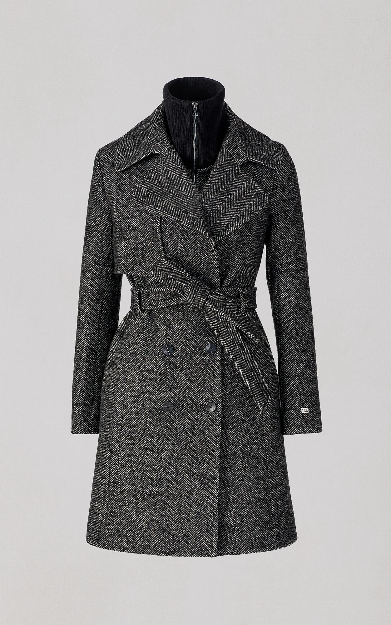 Soia & Kyo Fabianne-H Wool Coat Black