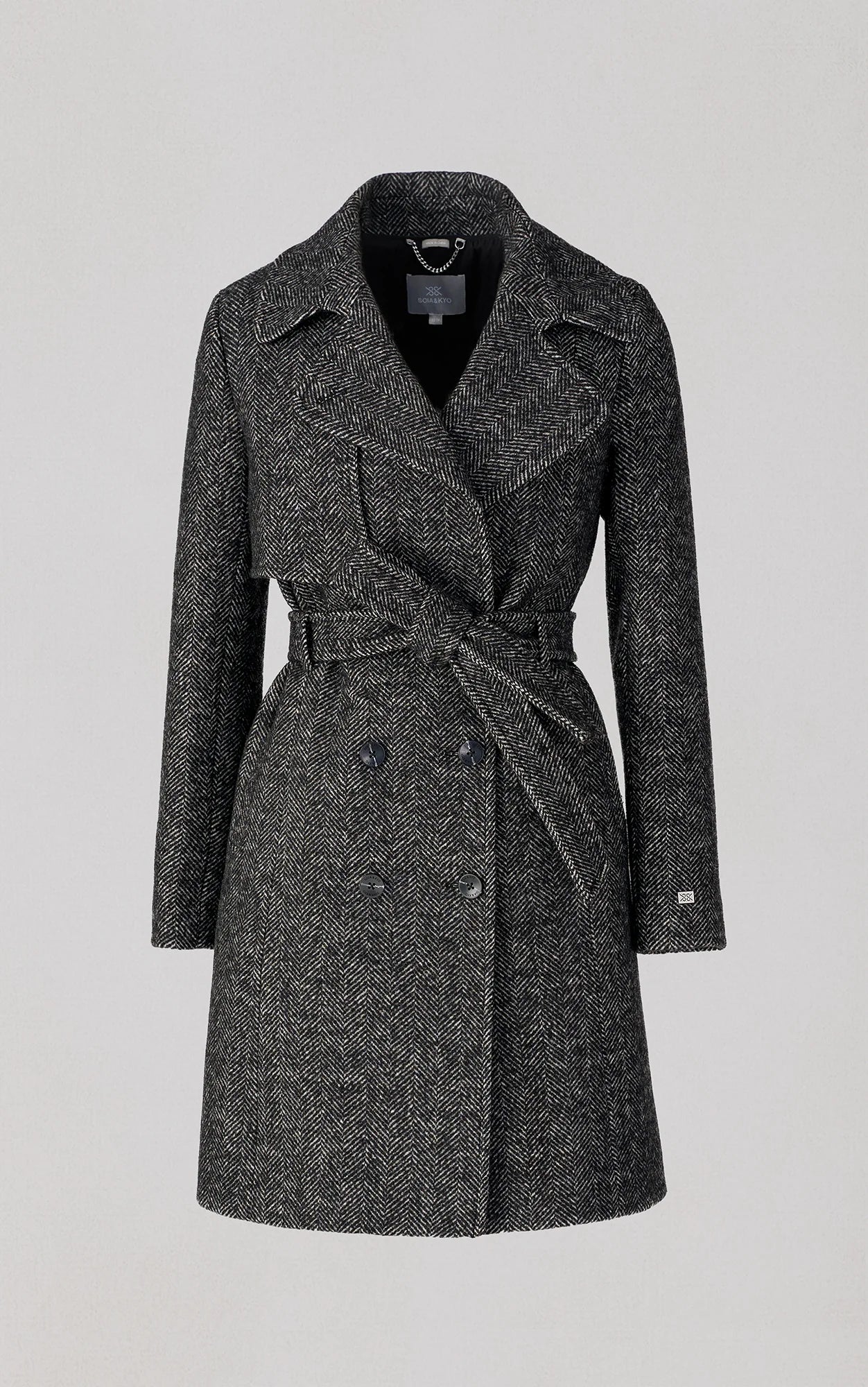 Soia & Kyo Fabianne-H Wool Coat Black