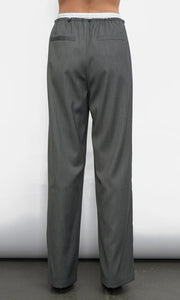 Greylin Coltrane Double Waist Band Trousers Charcoal