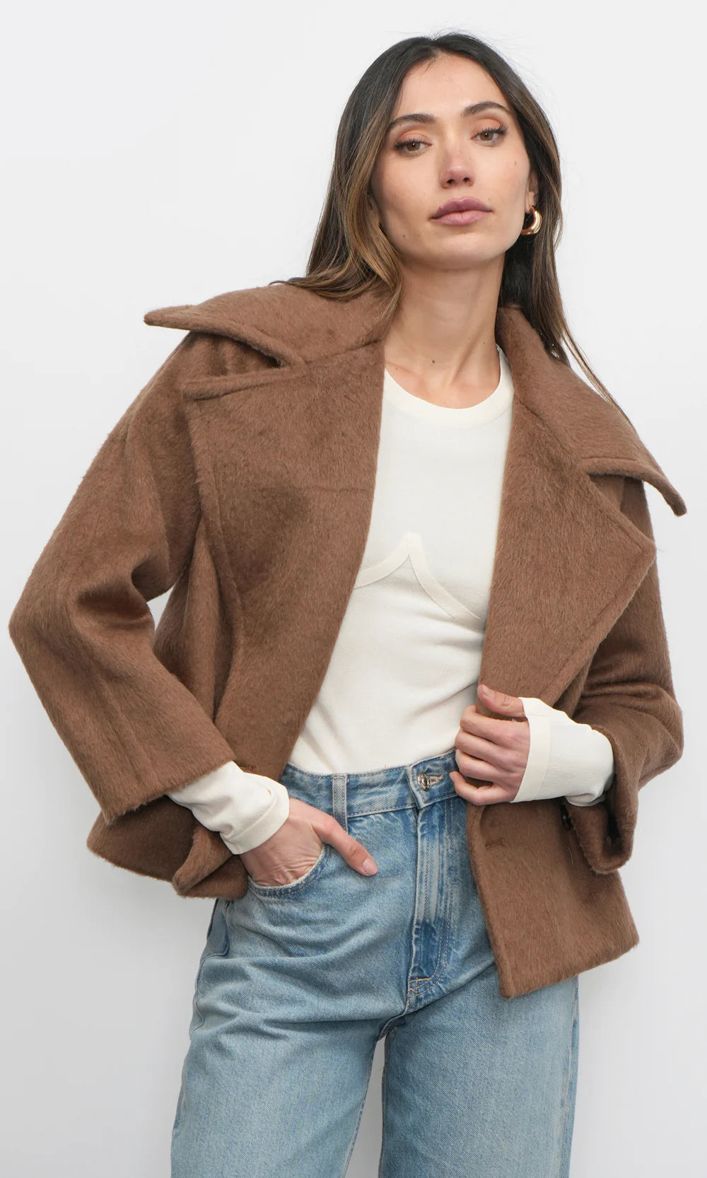 Greylin Eva Short Chestnut Coat