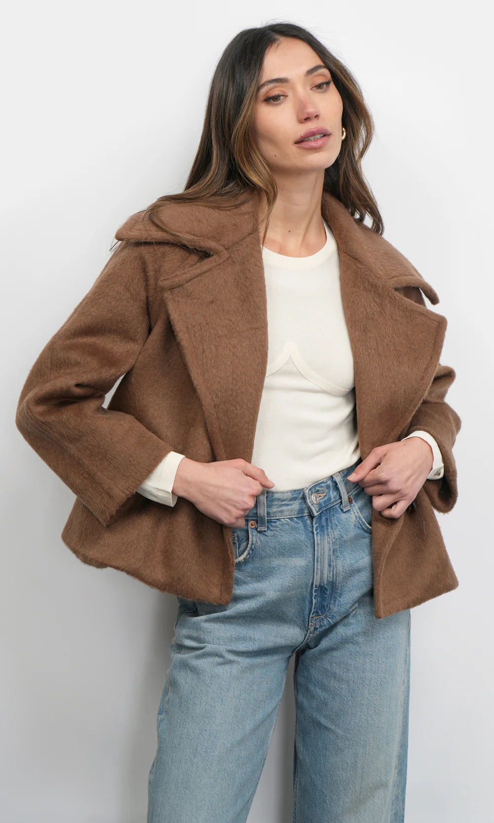 Greylin Eva Short Chestnut Coat