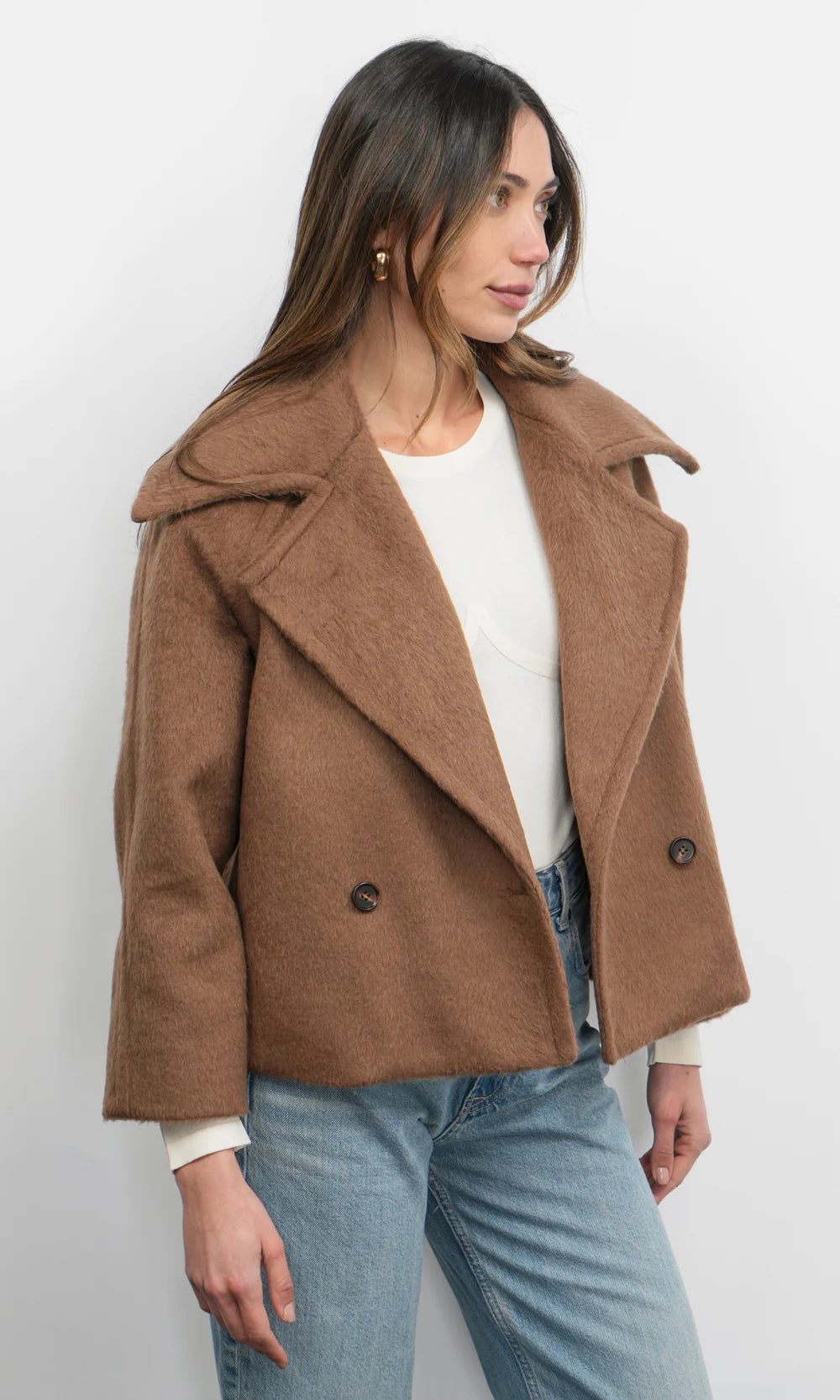 Greylin Eva Short Chestnut Coat