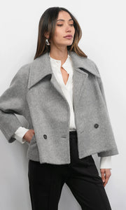 Greylin Eva Short Light Grey Coat