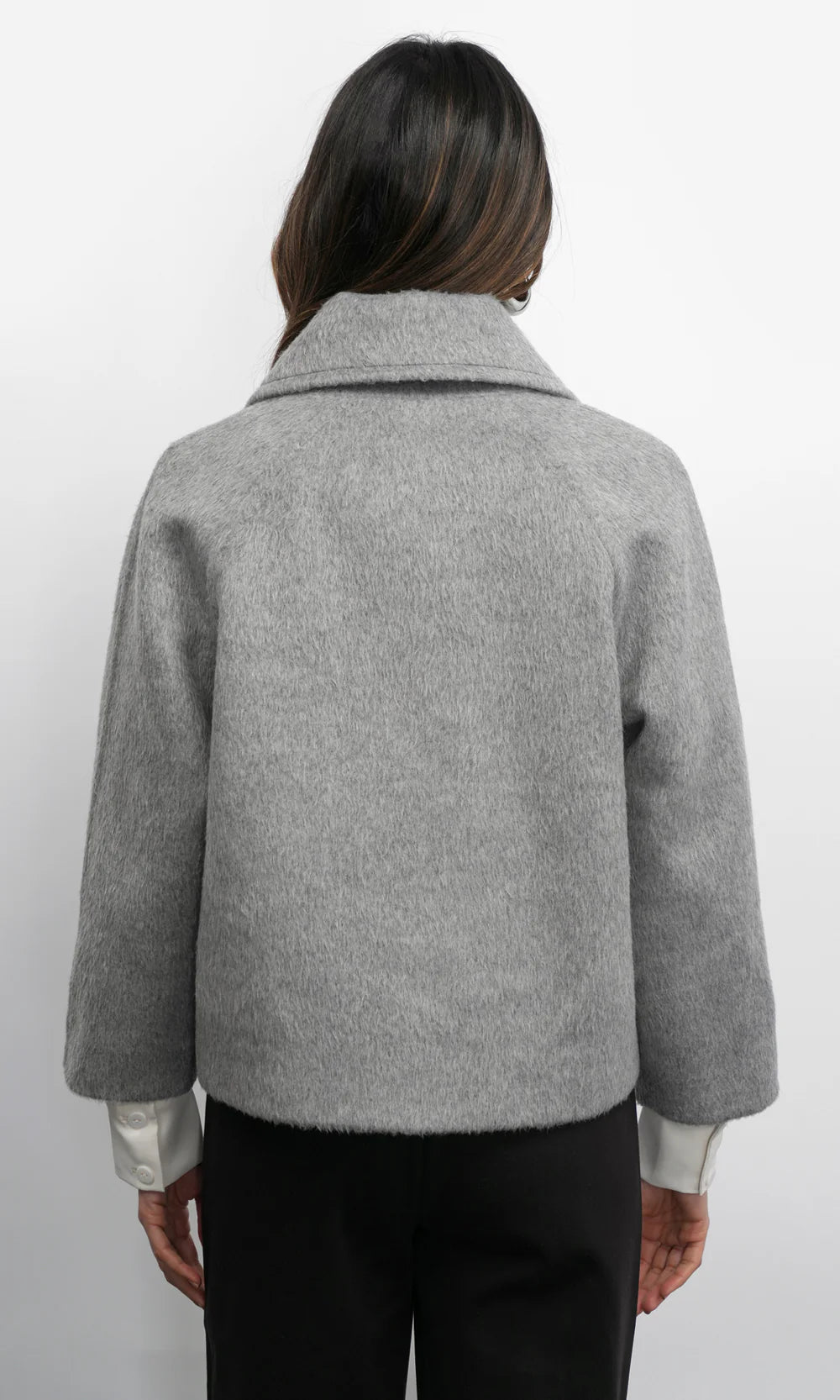 Greylin Eva Short Light Grey Coat