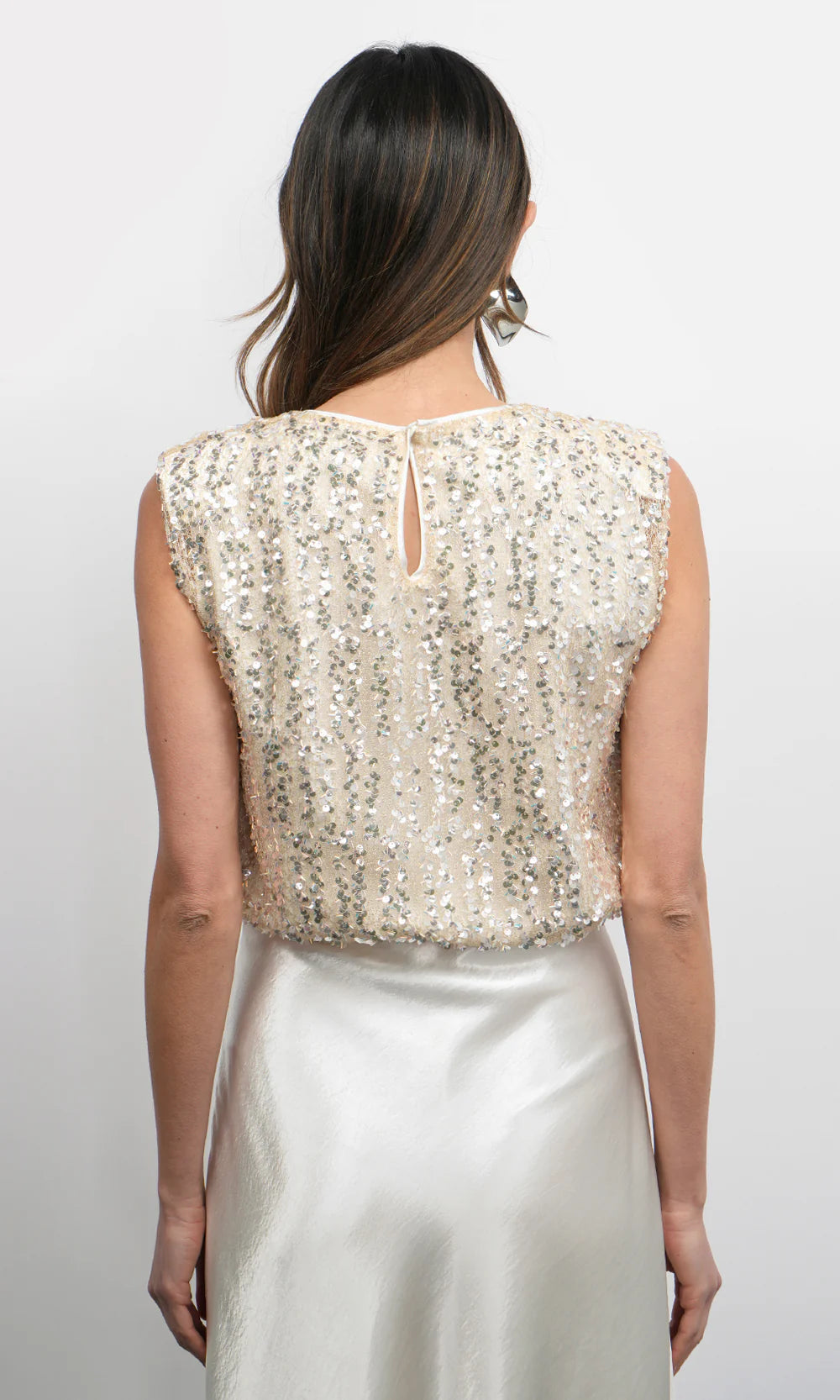 Greylin Liberty Pearl Sequin Top