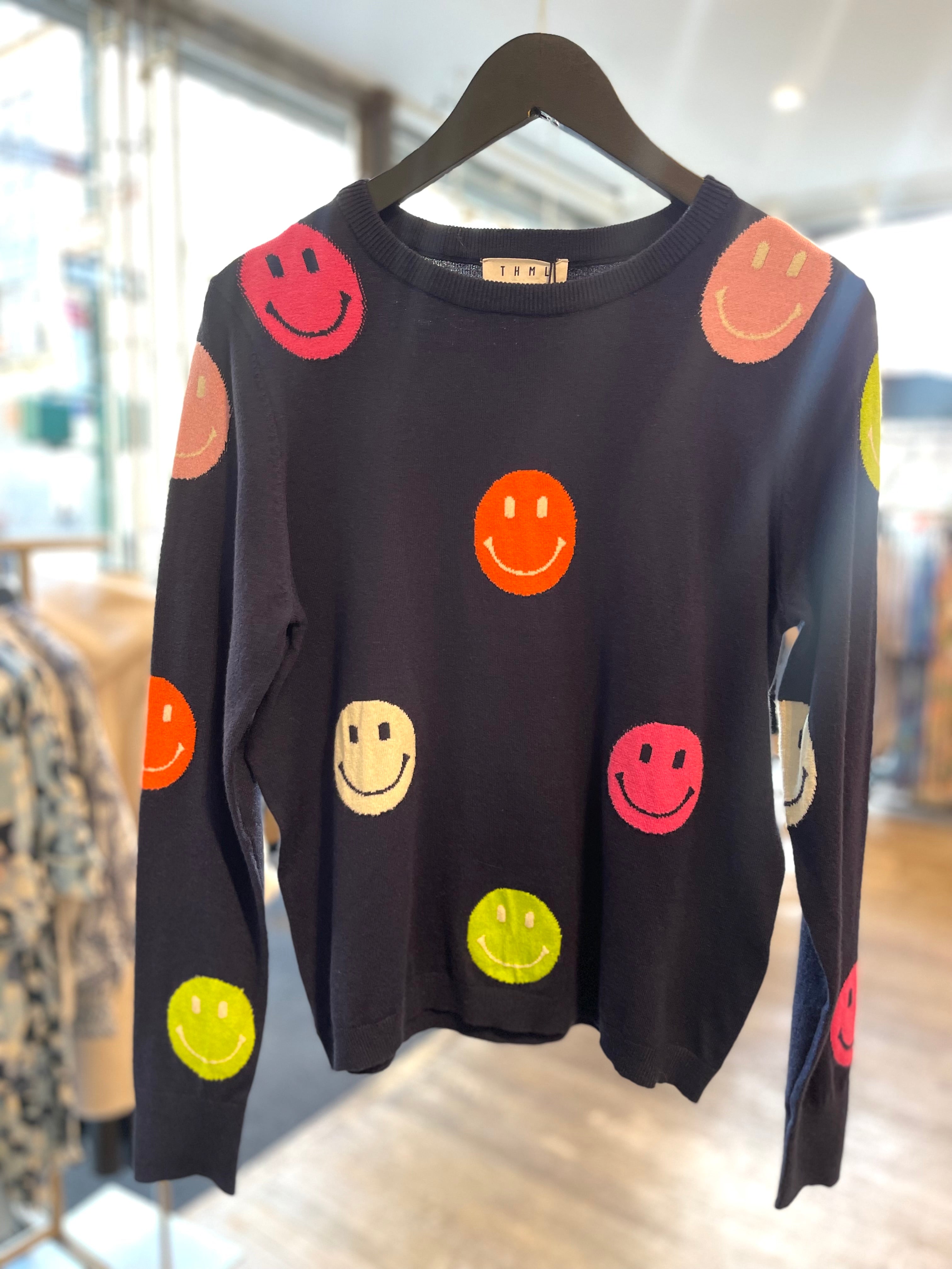 Thml Smile Dot Sweater Navy