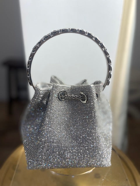 Sondra Roberts Drawstring Rhinestone Bag