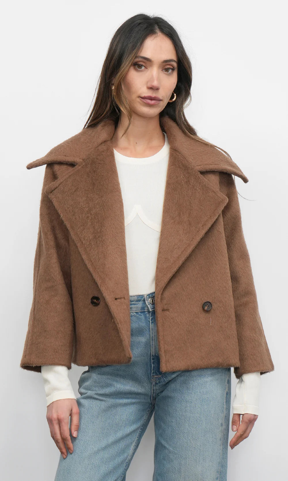 Greylin Eva Short Chestnut Coat
