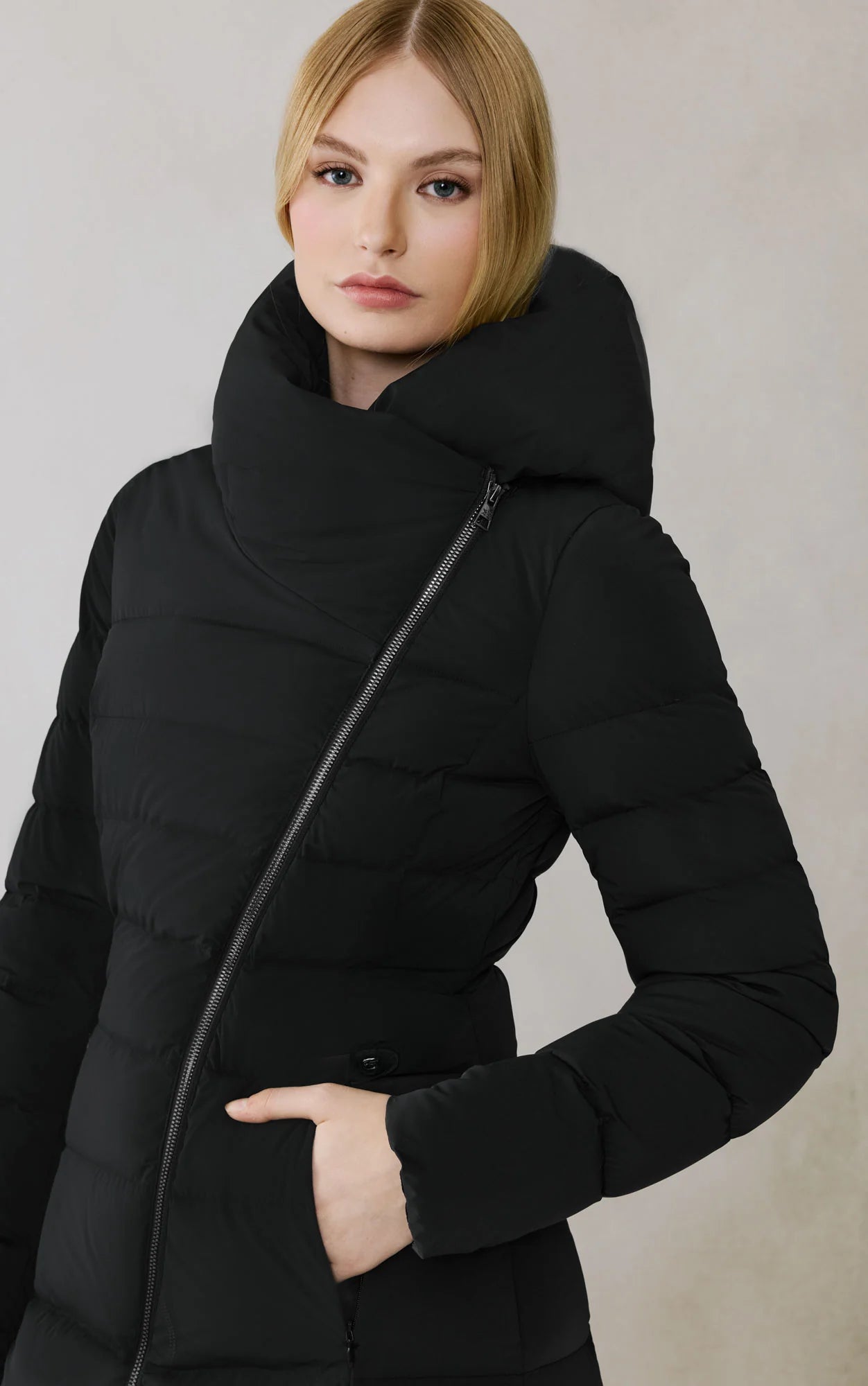 Soia & Kyo Judy-L Long Down Coat Black