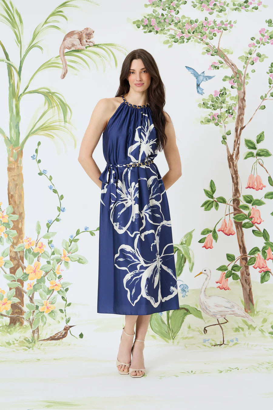 Maggy London Link Halter/Flower Dress