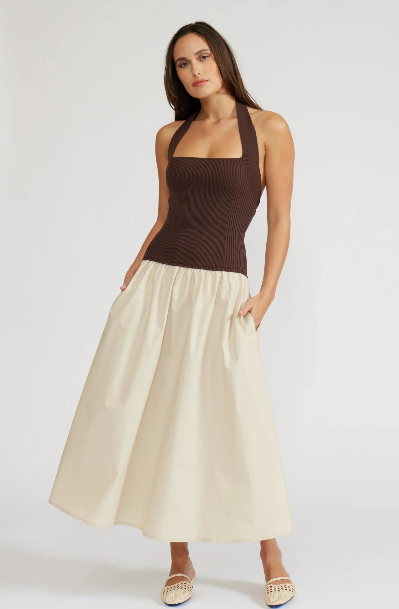 Lucy Paris Sevilla Brown/Tan Dress