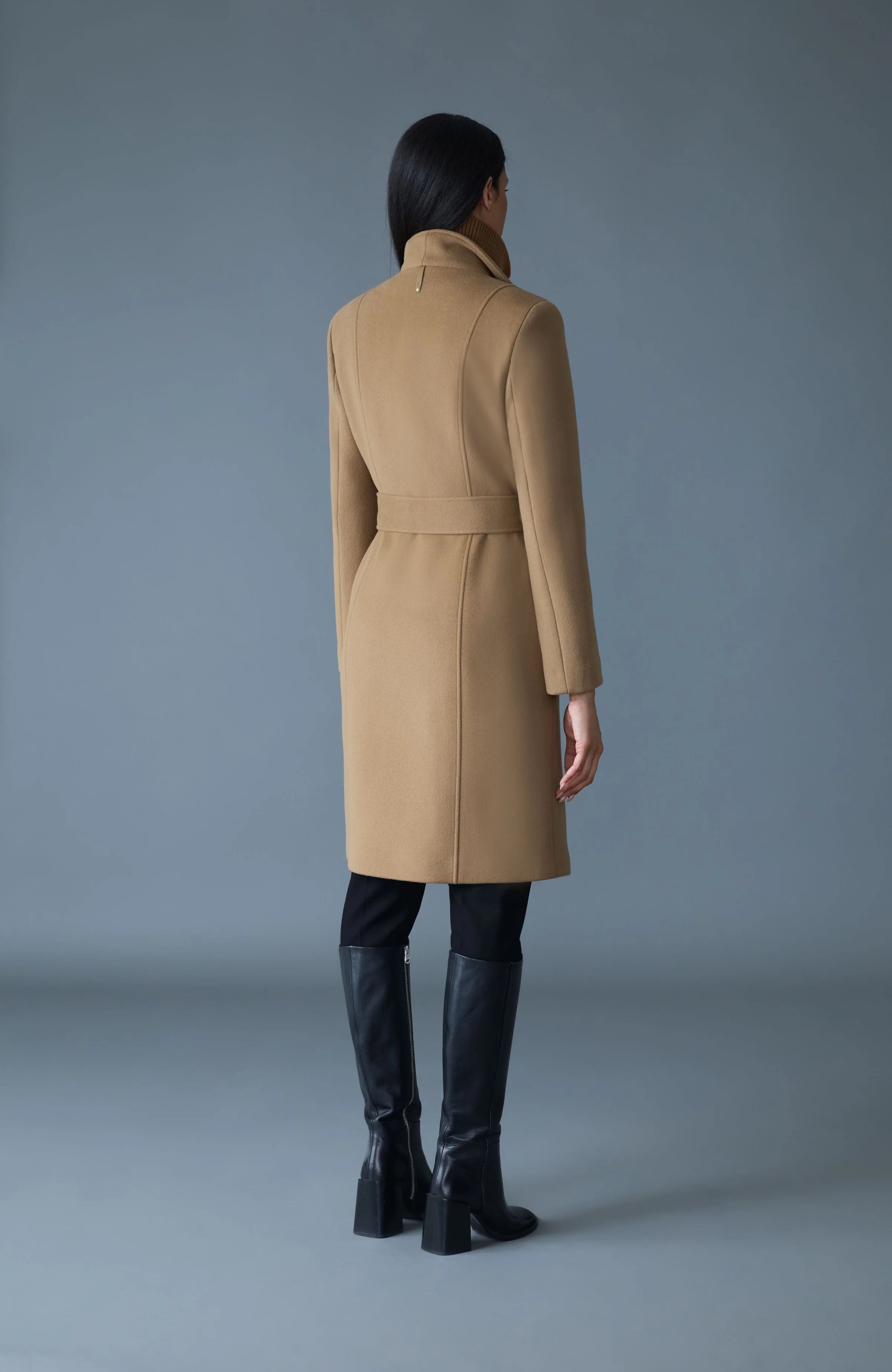 Mackage Norita Z Double Face Wool Coat Otter