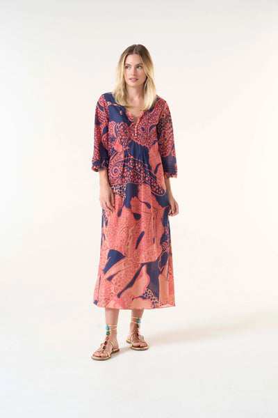 One Season Portofino Long Poppy Dress – A Tempo New York