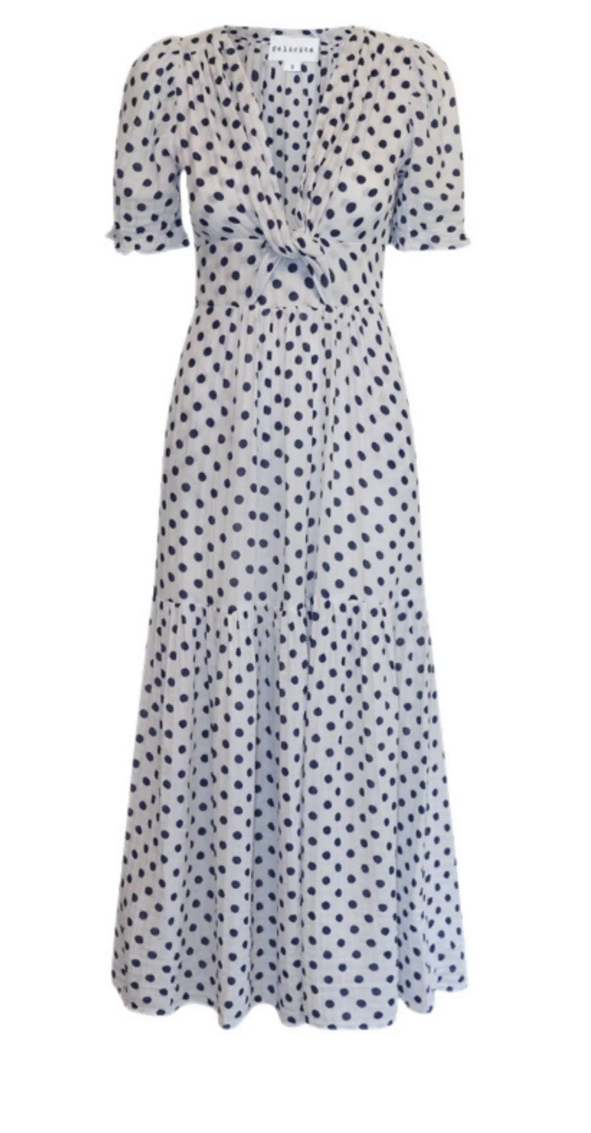 Felicite Smock Twist Dress Blue Dot