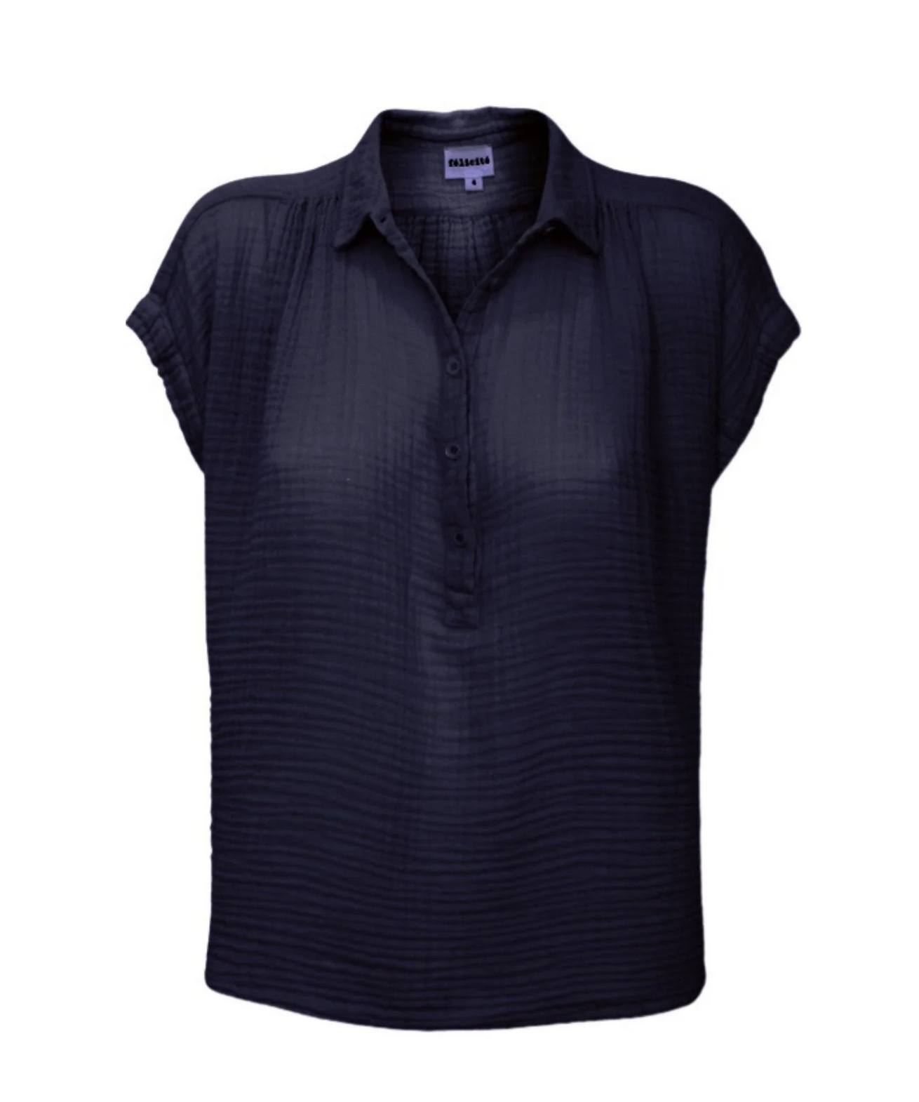 Felicite Henley Top Navy