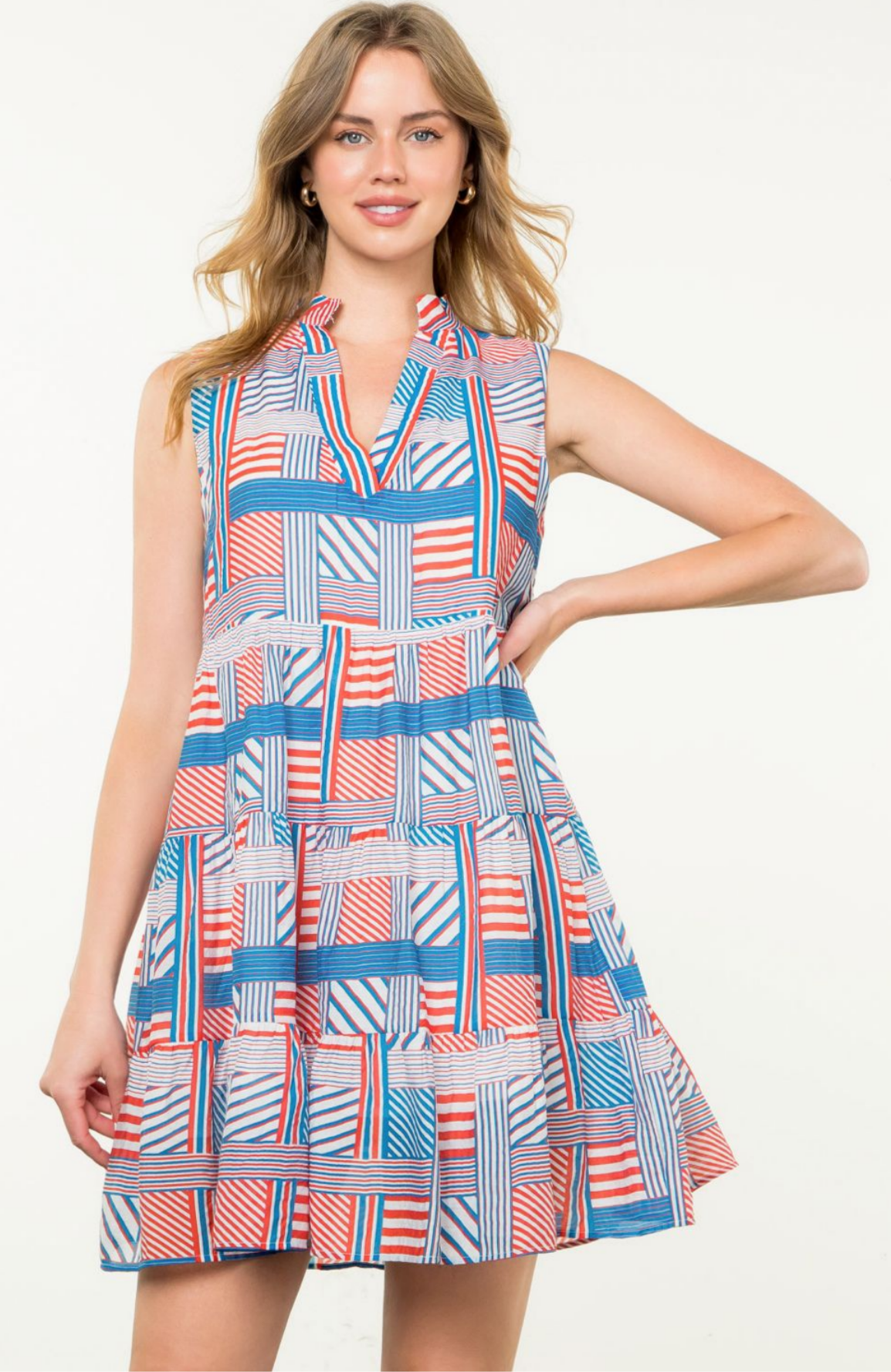 THML Multi Striped Pattern Dress