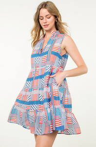 THML Multi Striped Pattern Dress