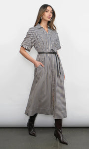 Greylin Vanisa Stripe Midi Dress