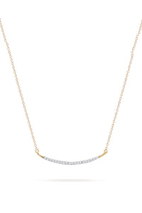 Adina Reyter Large Pave Curve 14k Gold Necklace
